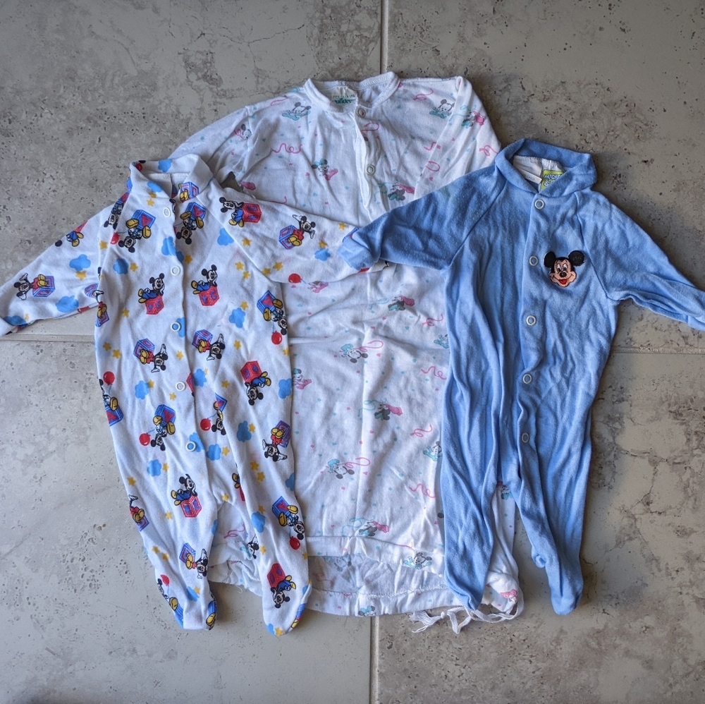 Set of Vintage Disney Onesies from the 90